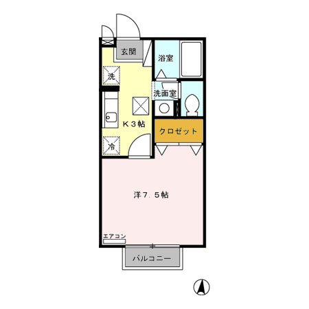 ルーチェＢ 間取り図