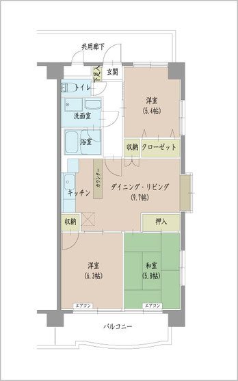 ティアール小相木 間取り図