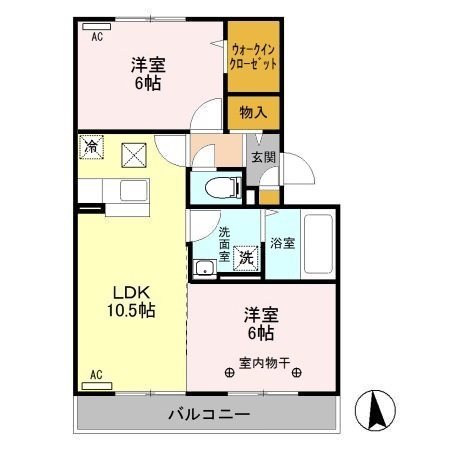 レーブ中泉 間取り図
