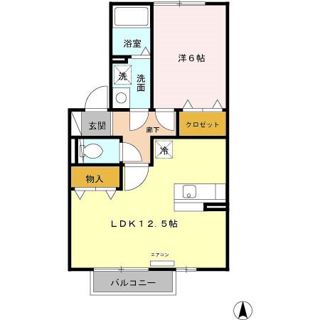 グランディールMⅠ 間取り図