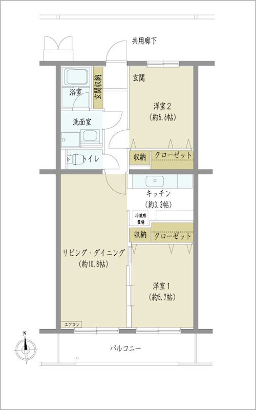 ソレアードＭ 間取り図