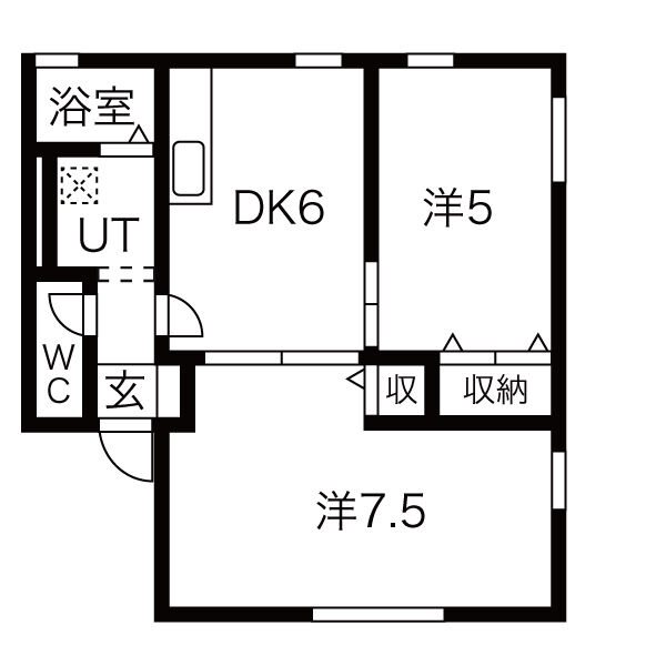 レトア絹香A 間取り図