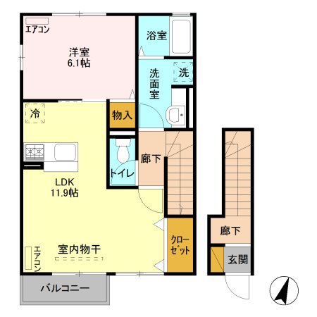 フラール 間取り図