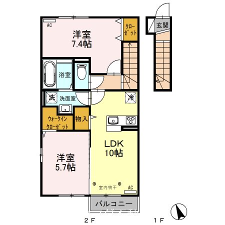 ルビーA  間取り図
