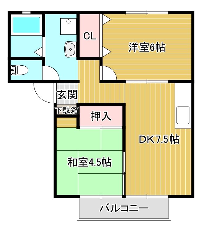 メゾンDE飯塚 間取り図