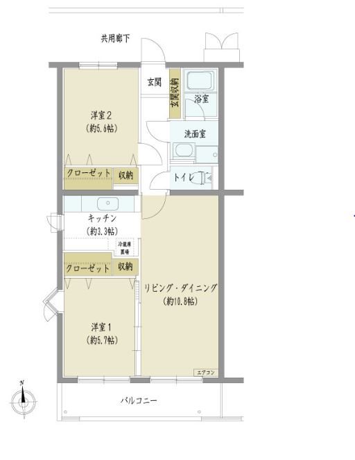 ソレアードＭ 間取り図