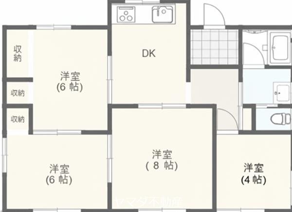 丘の上陽だまりハウス 間取り図