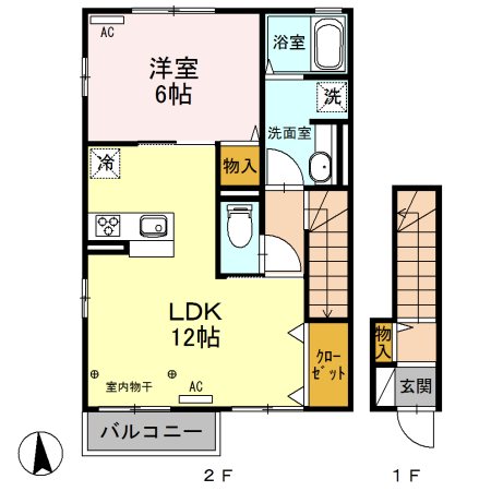 グラン　シエルB 間取り図
