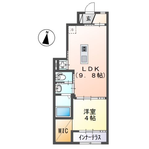 ヴィラ・ソレイユ　Ｂ 間取り図