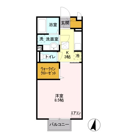 ラ・ブランシェＣ 間取り図