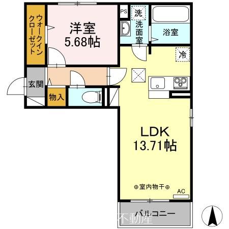 グランメールC 間取り図