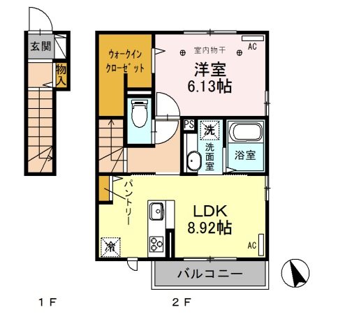 セプトガーデン井野町 間取り図