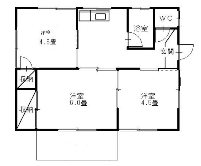 関口貸家 間取り図