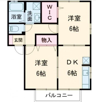 ヨーロピアン林B棟 間取り図