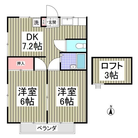 プレステージ大胡１ 間取り図