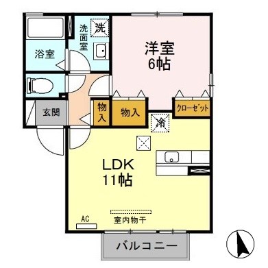 リュエルB 間取り図