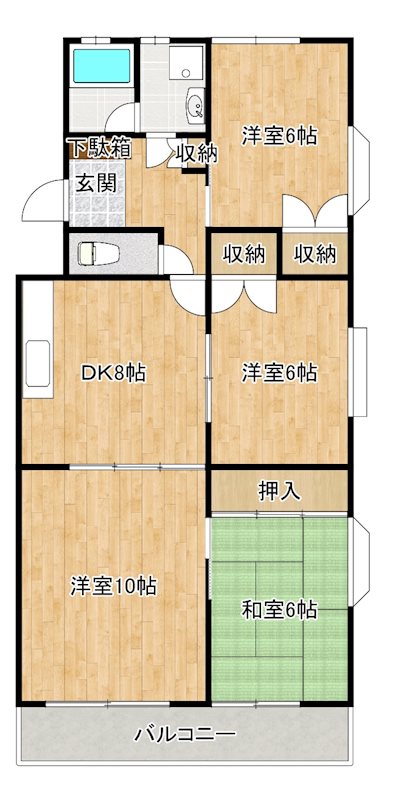 第3朋友レジデンス 間取り図