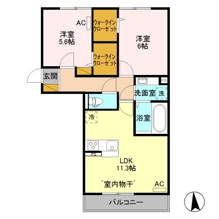シュシュポルト 間取り図