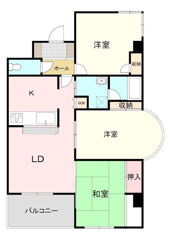 ハートフルライフIWASA 3 間取り図