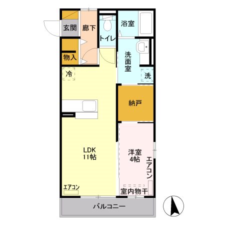 リバーサイド・KⅡ 間取り図