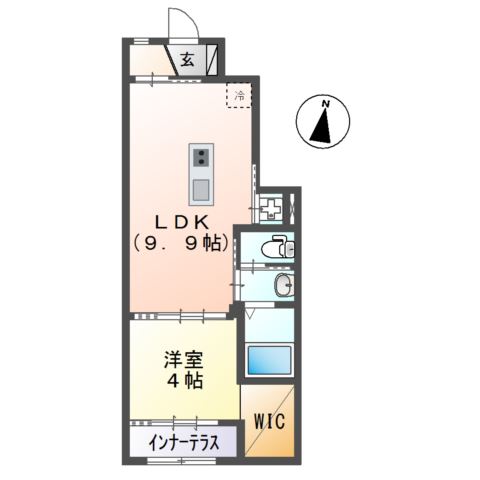 ヴィラ・ソレイユ　Ｂ 間取り図
