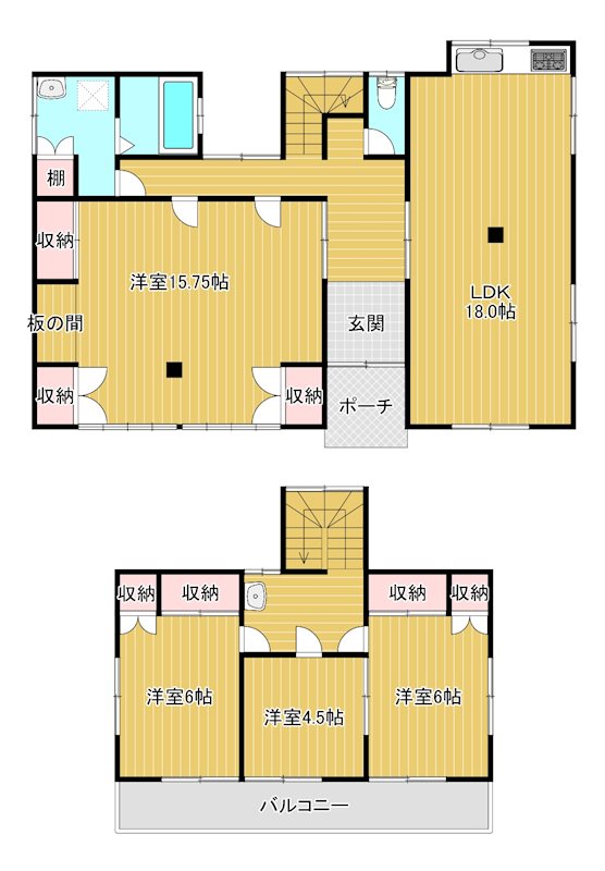 藤岡市中島戸建（482） 間取り図