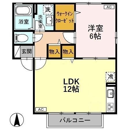 ヴィラ南雲　Ｂ 間取り図