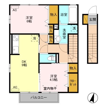 ムーンライトAＢ 間取り図