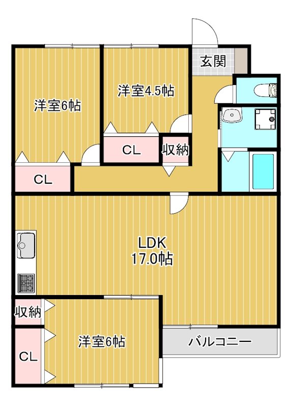 カーサ・ピッコラ高崎 間取り図