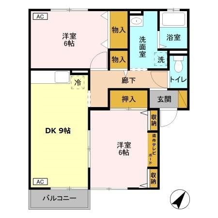 ビュークレストC 間取り図