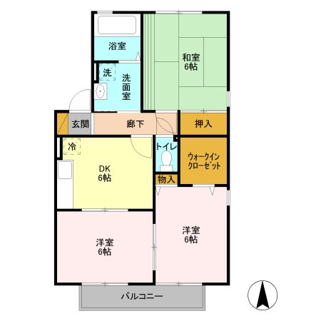 パストラルA 間取り図