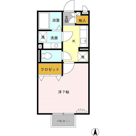 カーサHAKODA 間取り図