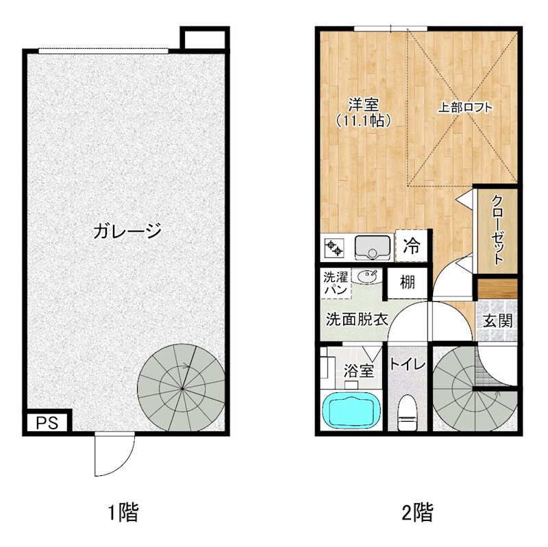 相生ガレージ 間取り図