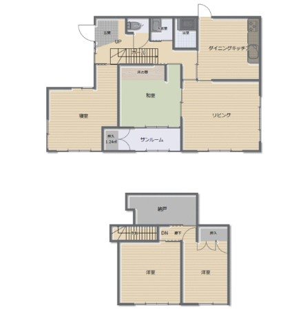ベルウッド箱田 間取り図