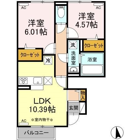 エスポワール・セレーノⅠ 間取り図