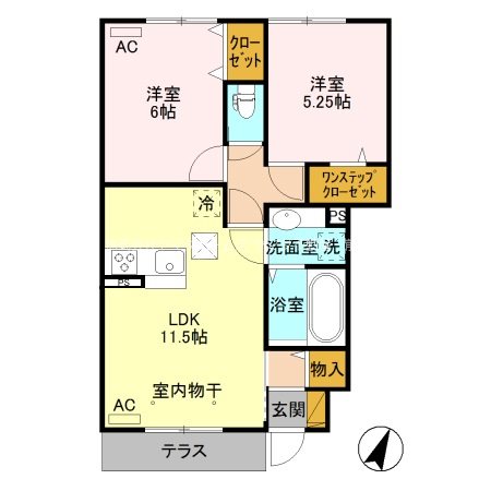 カーサカメリア 間取り図