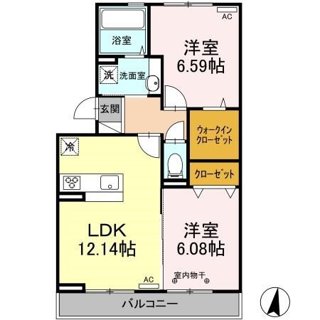 グリーングラス 間取り図