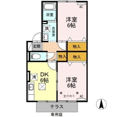 アベニールⅡ 間取り図