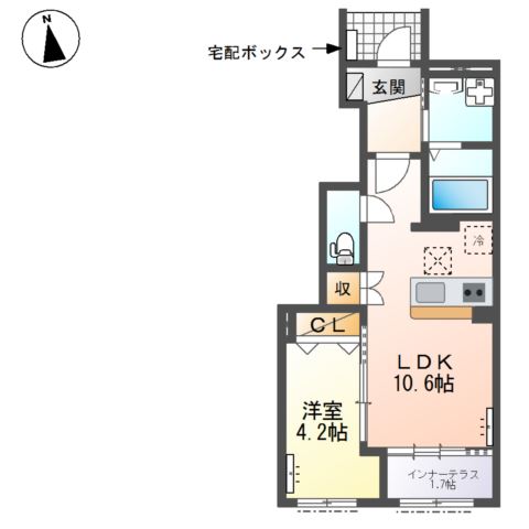 ルピナスＡ 間取り図