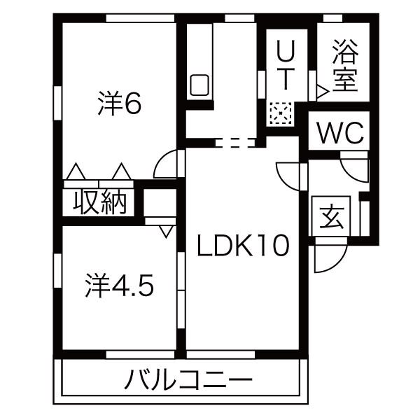 ルミエールいいくらA 間取り図