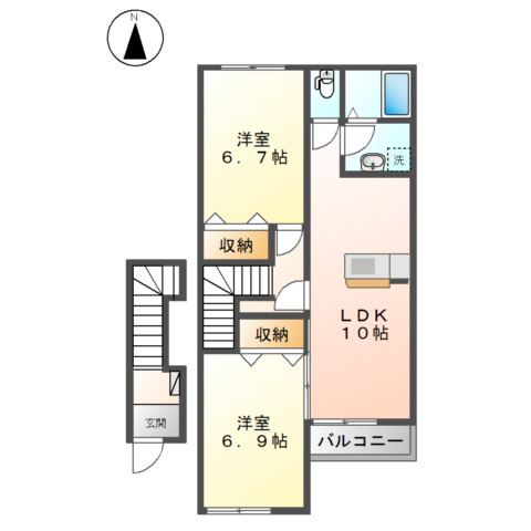 グリーンコート 間取り図