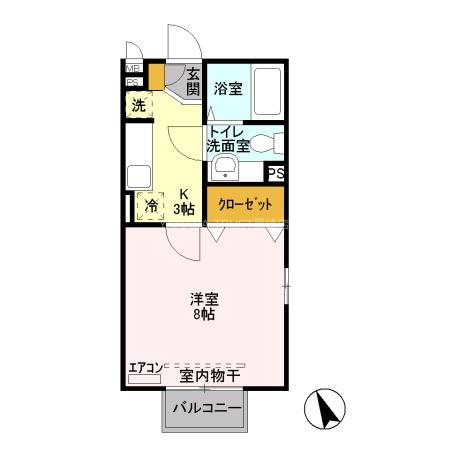 メゾンＫ江木 間取り図
