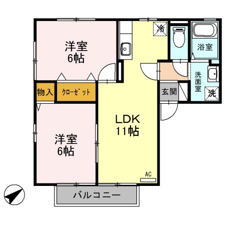 ウィルモア山王 間取り図