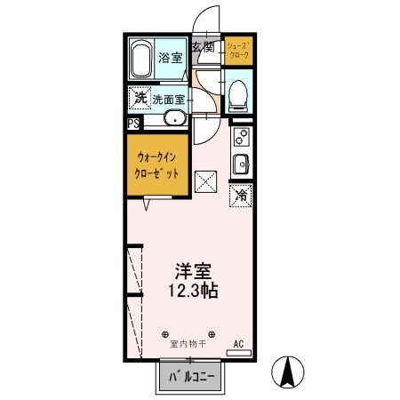 昭和町ソレイユ 間取り図