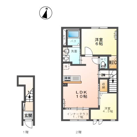 オレンジハウス 間取り図