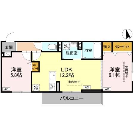 D-RESISIA大橋 間取り図