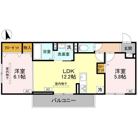 D-RESISIA大橋 間取り図