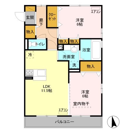 グレイスリーフ  間取り図