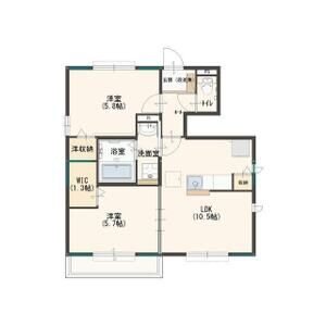 ヴィラレッタA 間取り図