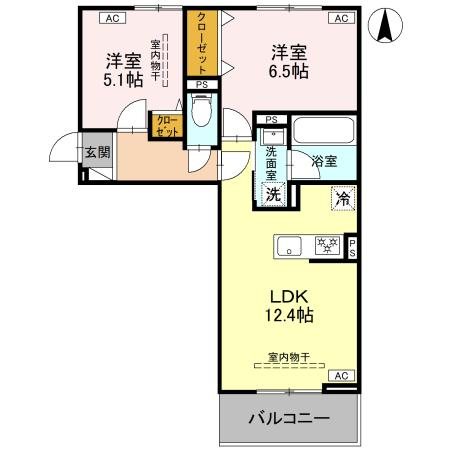 La　Maison天川原一丁目B 間取り図
